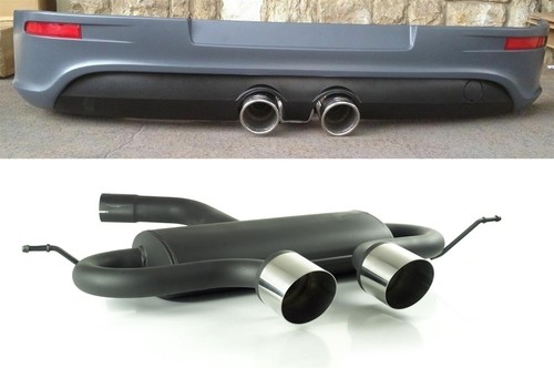 Sportauspuff heckdiffusor - +,